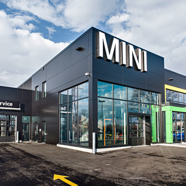 Exterior View, Mini Ottawa, main entrance, service entrance.