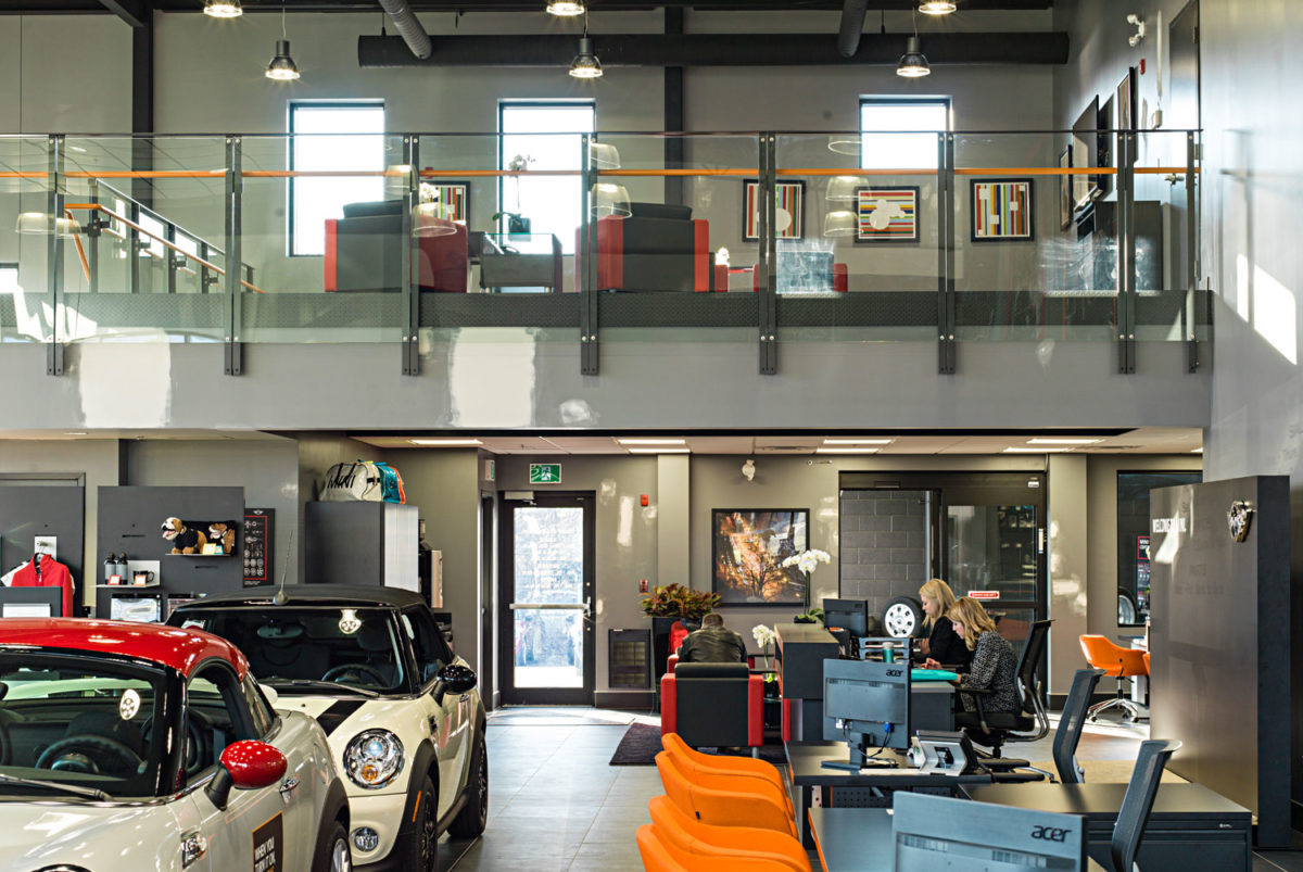 Interior View, Mini Ottawa, showroom floor and offices.
