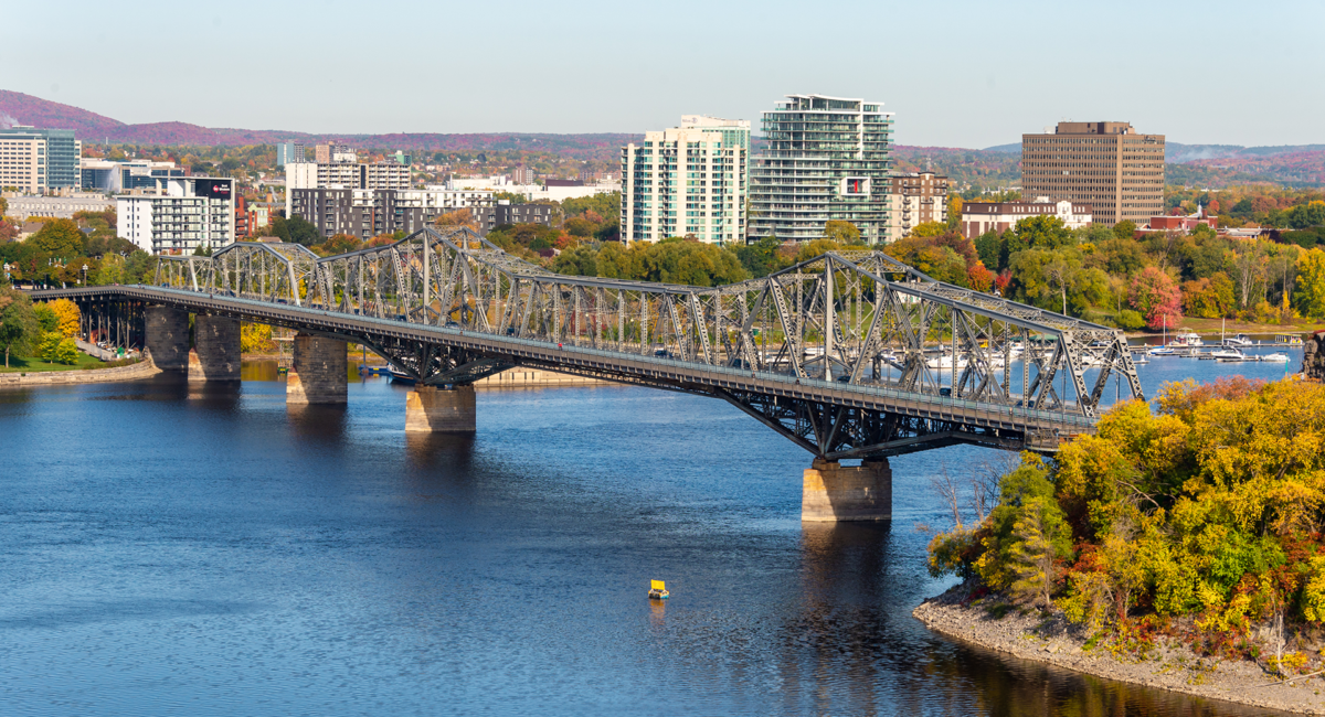 View of the Alexandria Bridge.