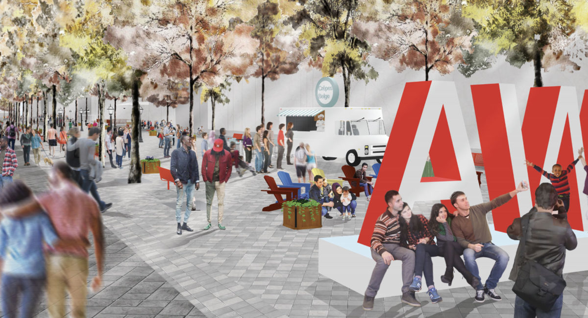 Image of a proposed Byward Market public space.